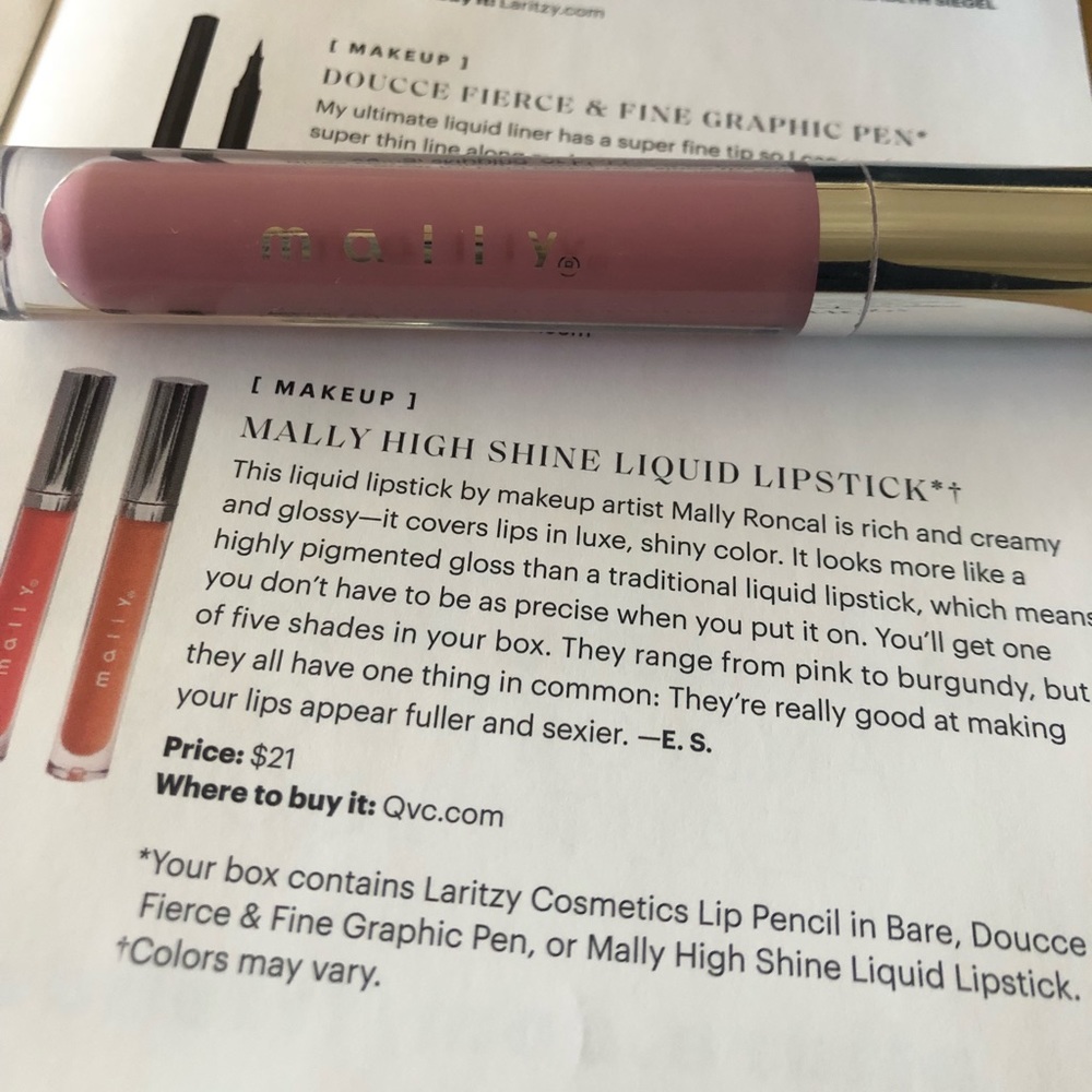 Mally High Shine Liquid Lipstick in Orchid